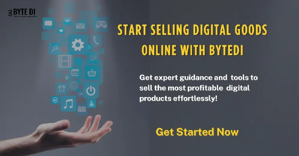 start selling digital goods online with bytedi